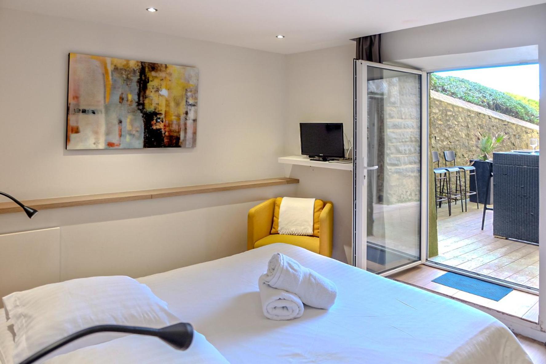 ביאריץ Magnifique Appartement Avec Terrasse, Parking Et Vue Sur L'Ocean Pour 5 מראה חיצוני תמונה