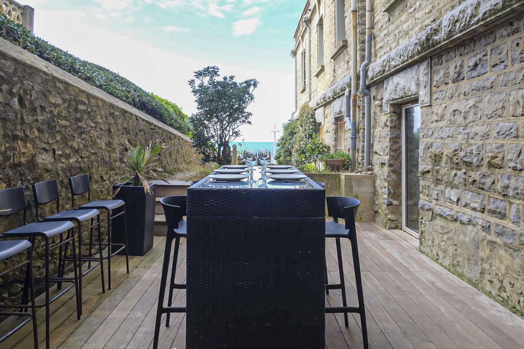 ביאריץ Magnifique Appartement Avec Terrasse, Parking Et Vue Sur L'Ocean Pour 5 מראה חיצוני תמונה