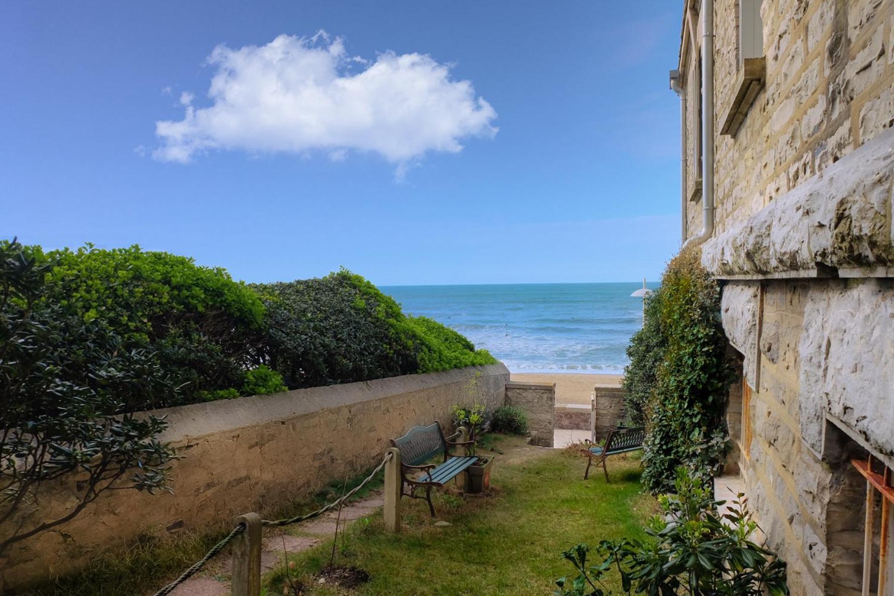 ביאריץ Magnifique Appartement Avec Terrasse, Parking Et Vue Sur L'Ocean Pour 5 מראה חיצוני תמונה