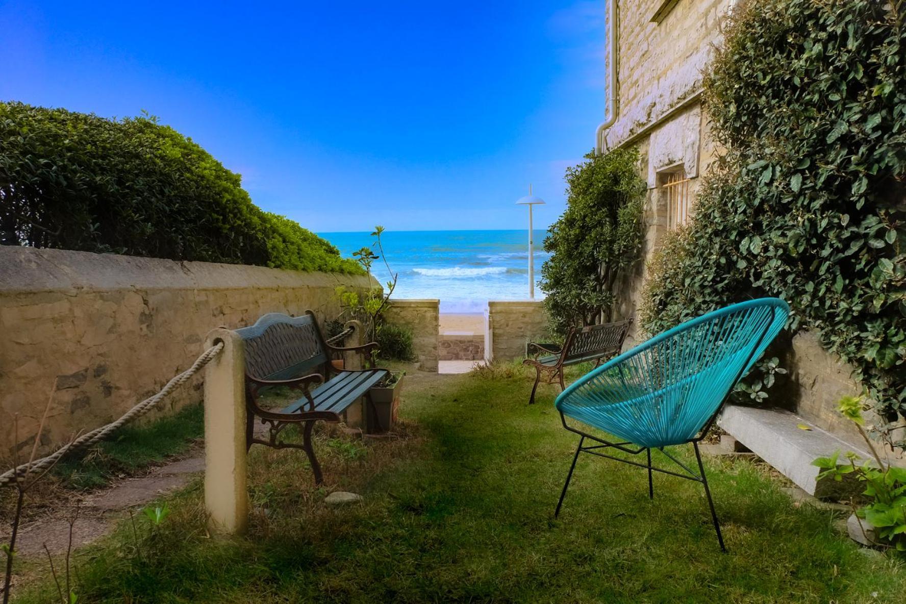 ביאריץ Magnifique Appartement Avec Terrasse, Parking Et Vue Sur L'Ocean Pour 5 מראה חיצוני תמונה