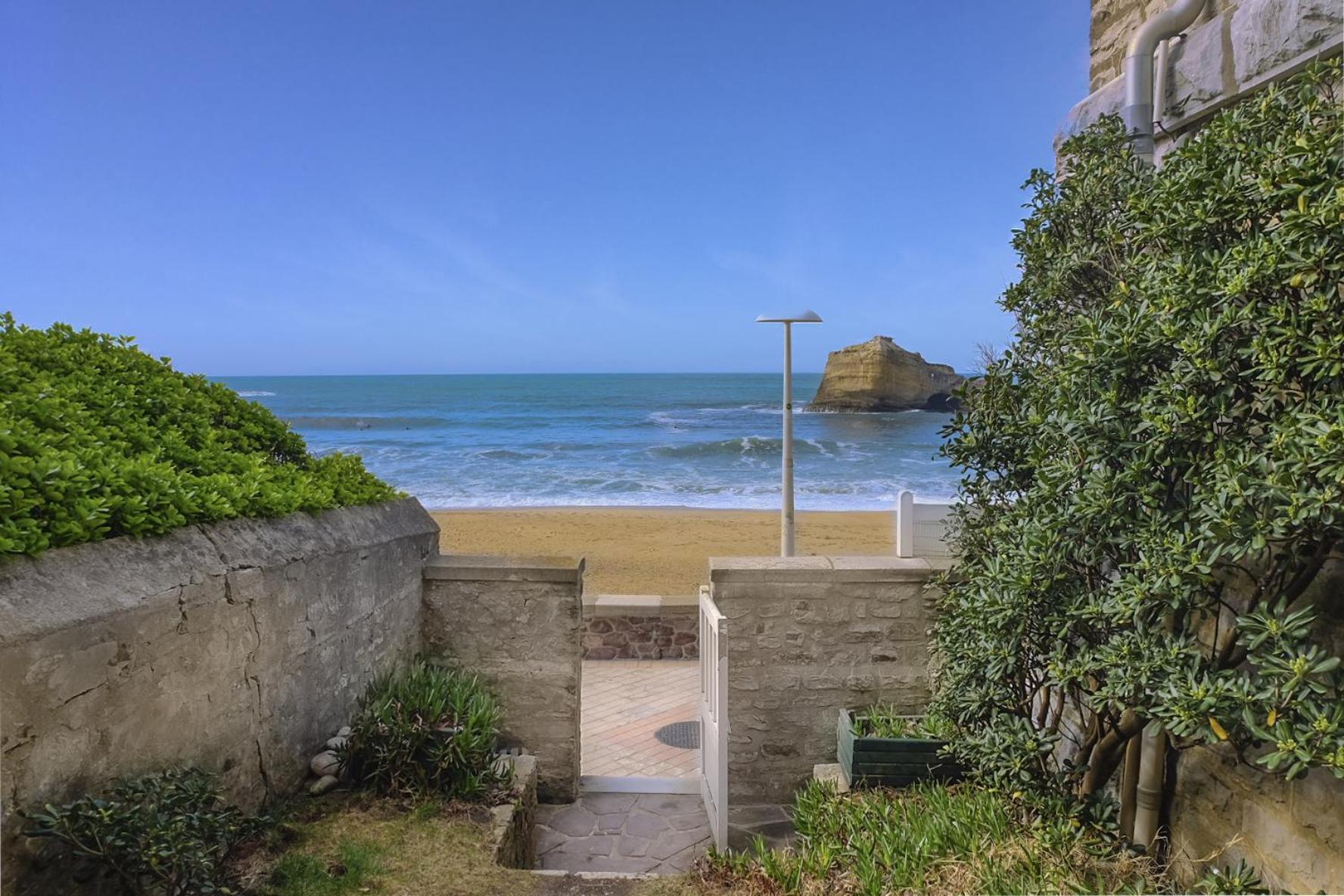 ביאריץ Magnifique Appartement Avec Terrasse, Parking Et Vue Sur L'Ocean Pour 5 מראה חיצוני תמונה
